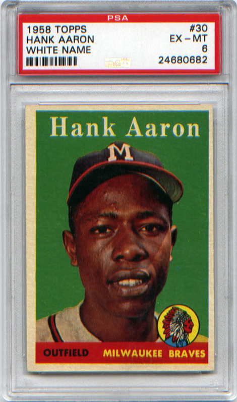 1958 Topps #30A Hank Aaron PSA 6 product photo